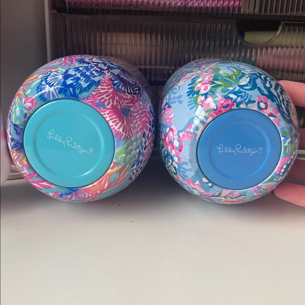 Lilly Pulitzer Wine Tumblers 🍷💞💙 - Picture 2 of 8